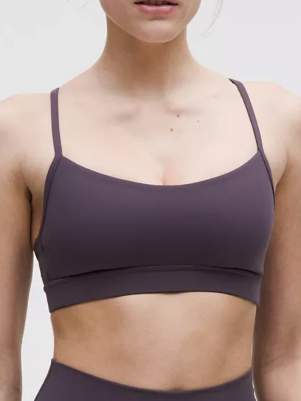 Lulu Flow Y Bra Nulu Light Support A–C Cups in Atmospheric Purple Size 4